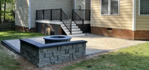 Installed paver on floor