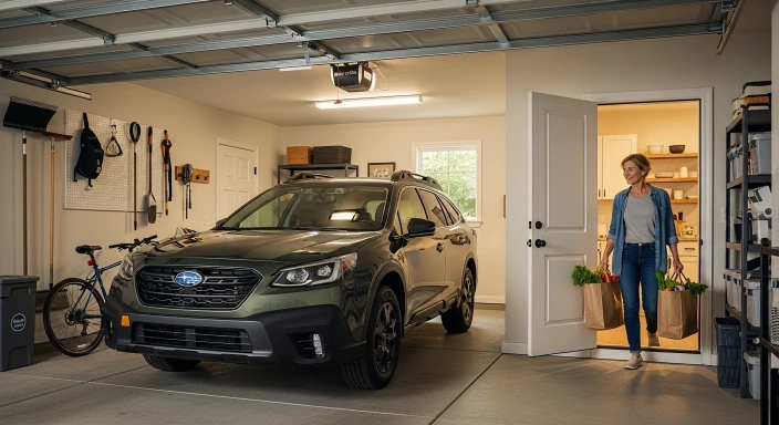 Attached garage