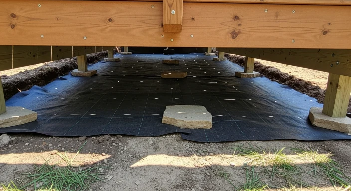Landscape Fabric Under Deck