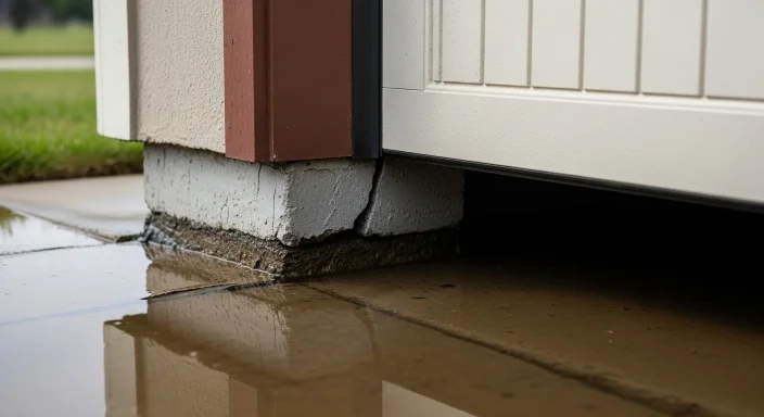 Weak and cracks in the foundation of garage