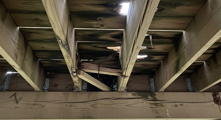 Deck Joist Damage Richmond
