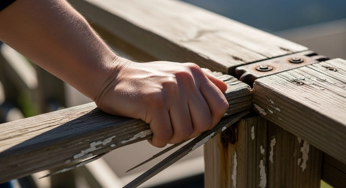 Loose Deck Railing Safety Risk
